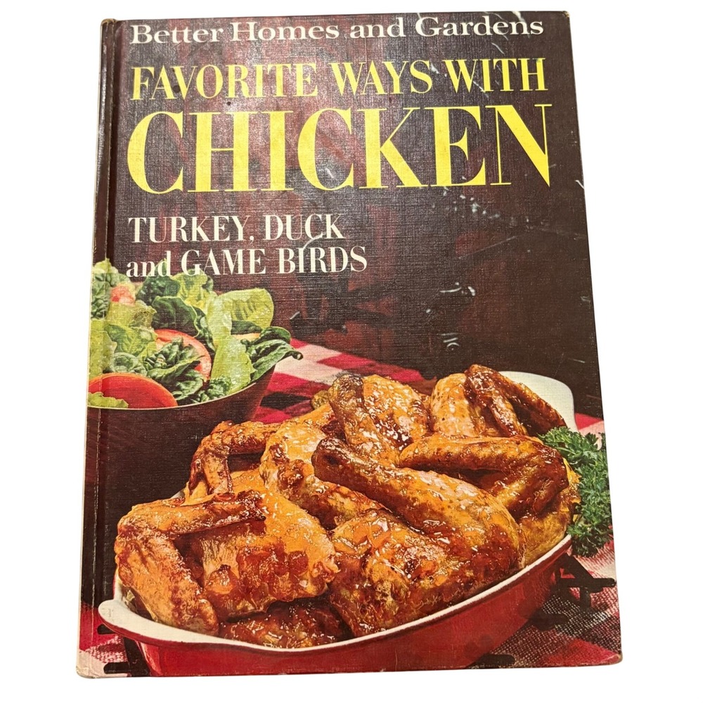 Vtg 1972 Better Homes & Gardens Favorite Ways With Chicken Cookbook MCM Retro
